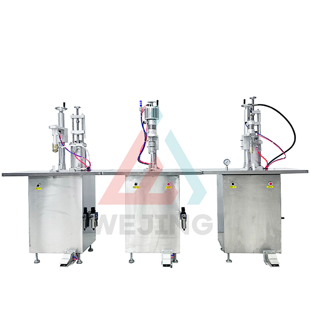 Напівавтоматична машина для розливу аерозолів у харчових продуктах і напоях
