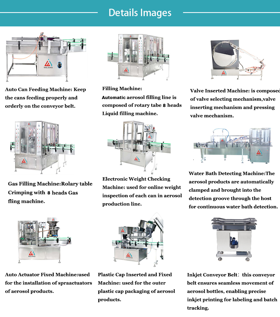 QGJ150 High speed aerosol filling machine QGJ150 Високошвидкісна машина для наповнення аерозолями