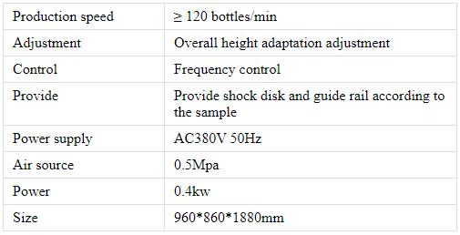 Технічний параметр машини для автоматичного пресування сопел