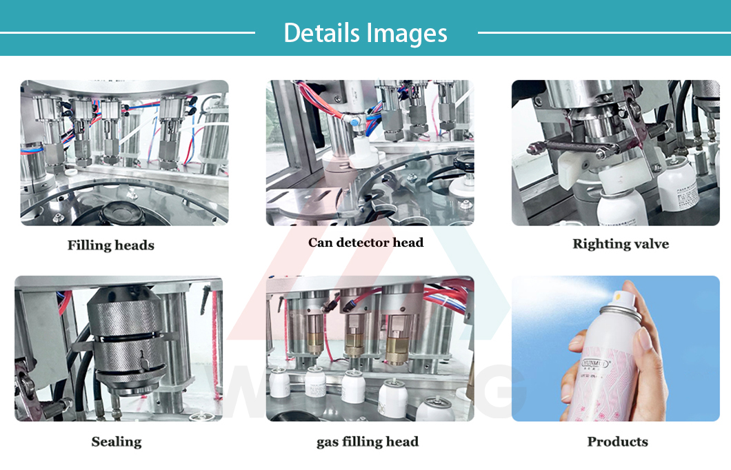 Детальні зображення машини для наповнення аерозолями