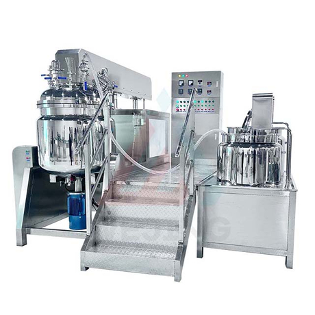 Машина для виготовлення емульгатора хімічного лосьйону для тіла 300 л Вакуумний гомогенізатор емульгатор змішувач 