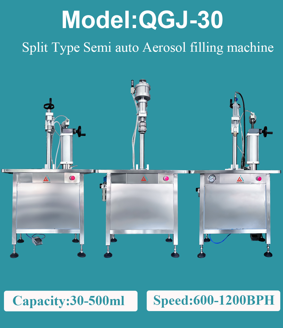 QGJ-30-Split-Type-Semi-auto-Aerosol-falling-machine