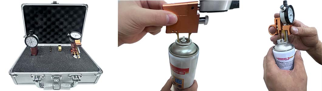 вимірювання аерозольного балончика