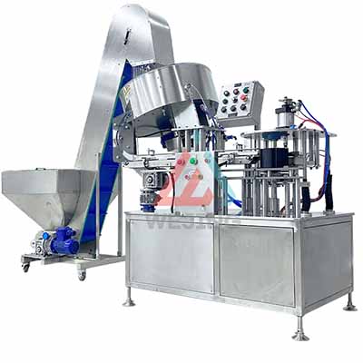 Машина для автоматичного притискання кришки